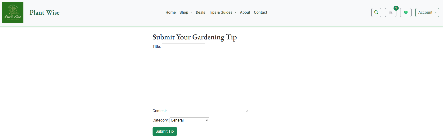 Tips Form